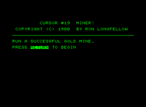 Miner!