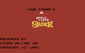 Apple Cider Spider