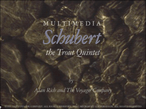 Microsoft Multimedia Schubert: The Trout Quintet