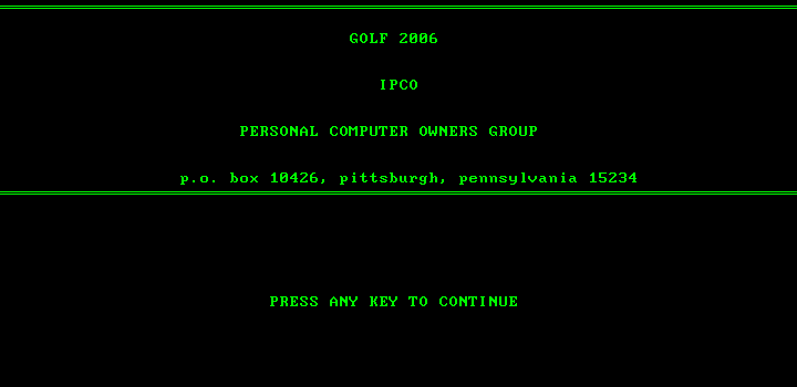 Golf