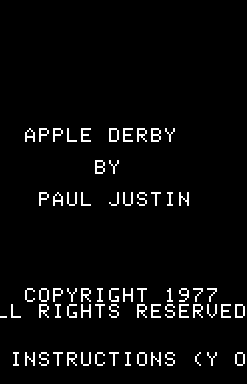 Apple Derby