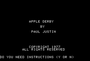 Apple Derby