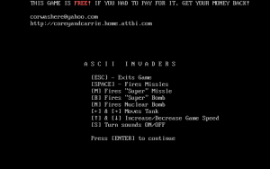 ASCII Invaders