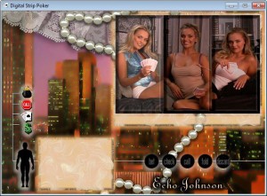 Digital Strip Poker featuring Echo Johnson