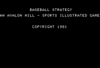 Computer Baseball Strategy