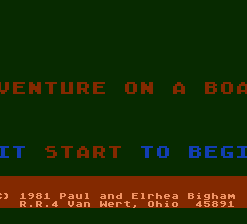 Adventure on a Boat!