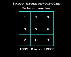 Twice crosses-circles
