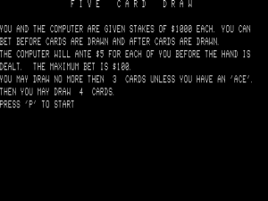 Draw Poker