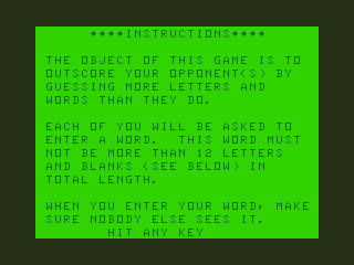 The Great Word Game