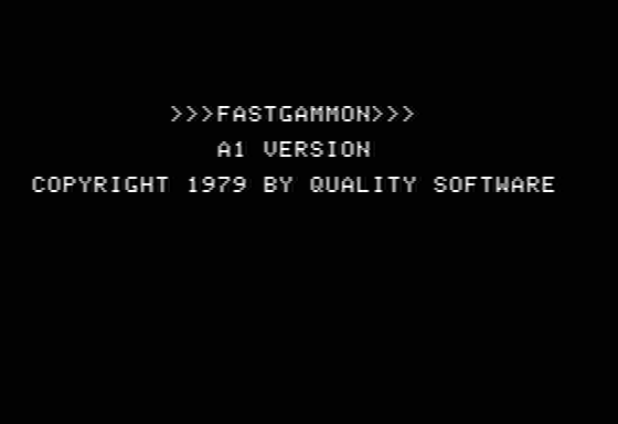 Fastgammon