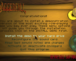 The Elder Scrolls: Daggerfall (Covermount Demo Version)