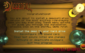 The Elder Scrolls: Daggerfall (Covermount Demo Version)