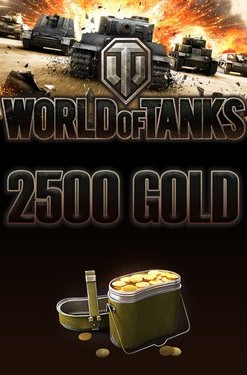World of Tanks - 2500 Gold