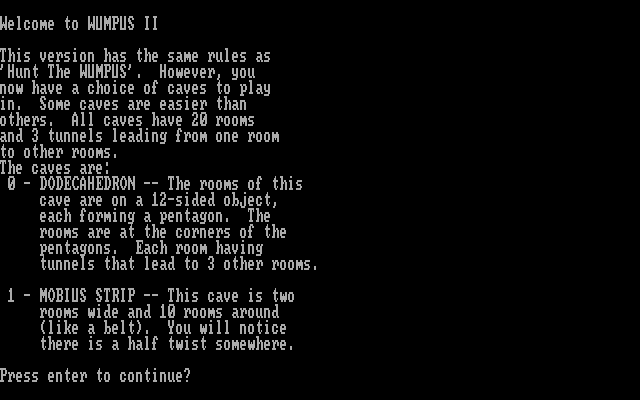 Wumpus II