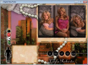 Digital Strip Poker featuring Layla Roberts