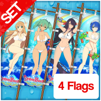 Senran Kagura: Peach Beach Splash - Ikki Tousen EE Flag Set