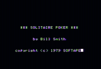 Solitaire Poker