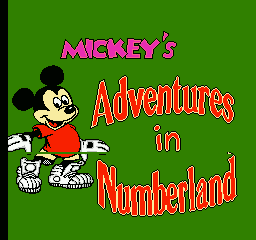 Mickey's Adventures in Numberland