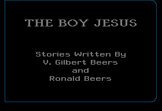 The Boy Jesus