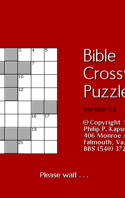 Bible Crossword Puzzles