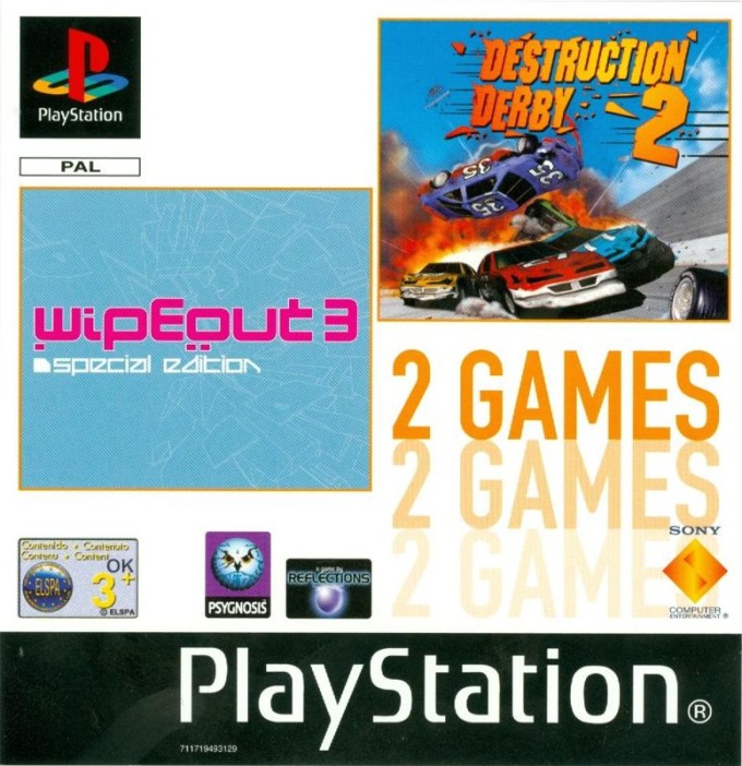 2 Games: WipEout 3 Special Edition / Destruction Derby 2