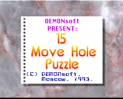 15 Move Hole Puzzle