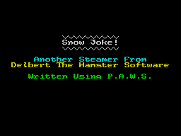 Snow Joke!