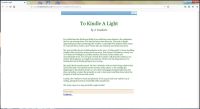 To Kindle a Light