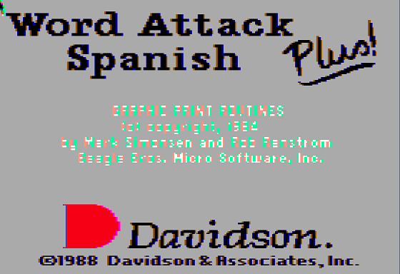 Word Attack Spanish Plus!