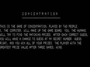 Concentration